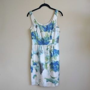 NWT Banana Republic White Floral Spring Dress 0P